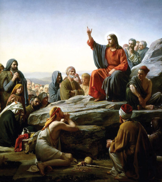 A Sermon on the Mount by Carl Heinrich Block, oil on canvas A Sermon on the Mount by Carl Heinrich Block, oil on canvas