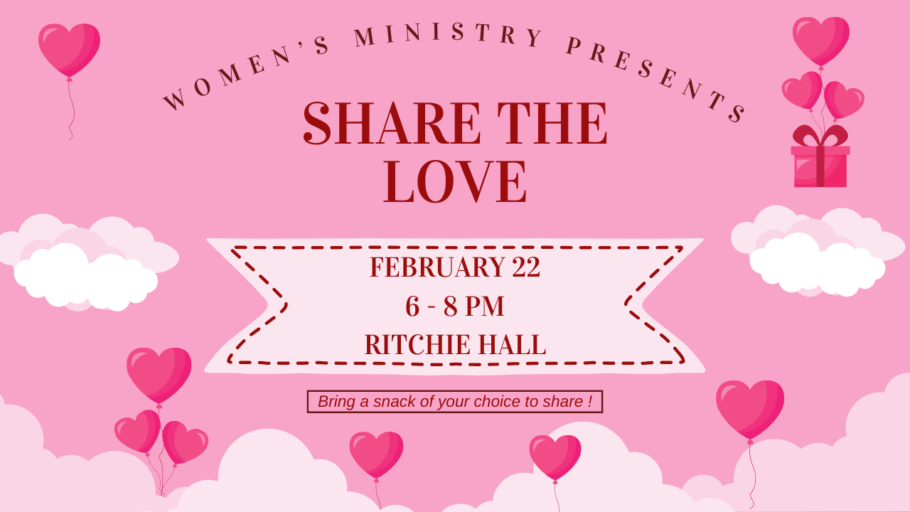 Women's Ministry Share the Love updated- Livestream