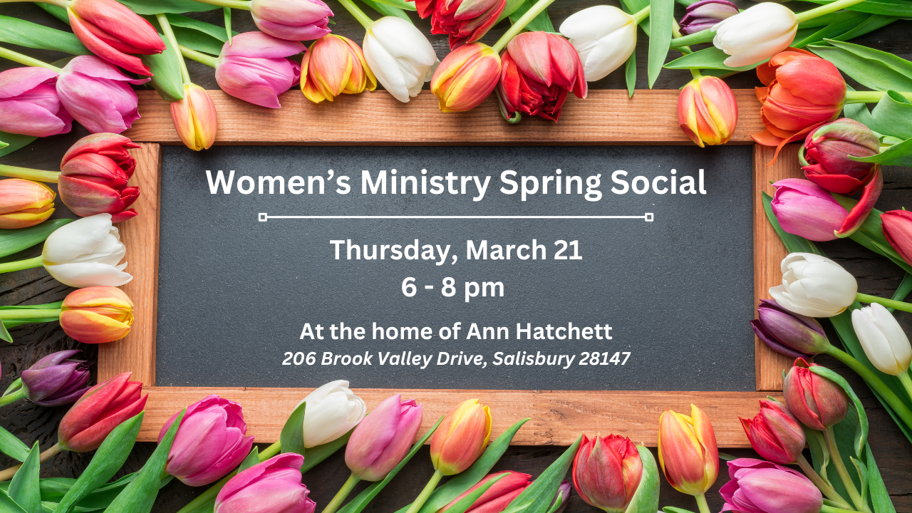 Women’s Ministry Spring Social- Livestream