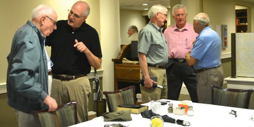 More often than not, the men linger to chat for a few minutes before going their separate ways for the day. More often than not, the men linger to chat for a few minutes before going their separate ways for the day.