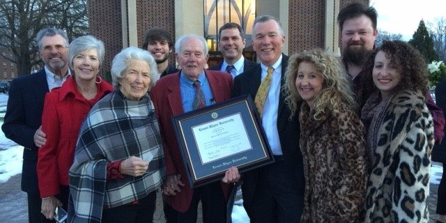 Ted Goins and family, including his wife, Cheryl, aznd his parents Mr. and Mres. Ted Goins, Sr., after receiving his honorary doctorate from Lenoir-Rhyne University Ted Goins and family, including his wife, Cheryl, aznd his parents Mr. and Mres. Ted Goins, Sr., after receiving his honorary doctorate from Lenoir-Rhyne University