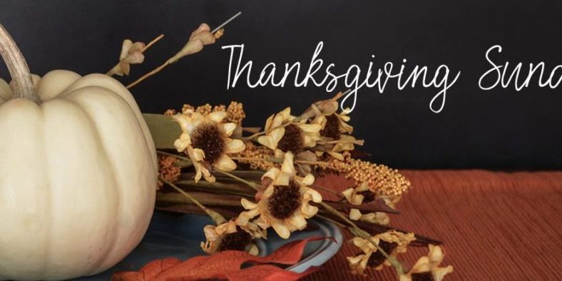 Thanksgiving Sunday sermon Thanksgiving Sunday sermon