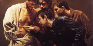 Thomas Still doubting by John Granville Gregory, oil on canvas